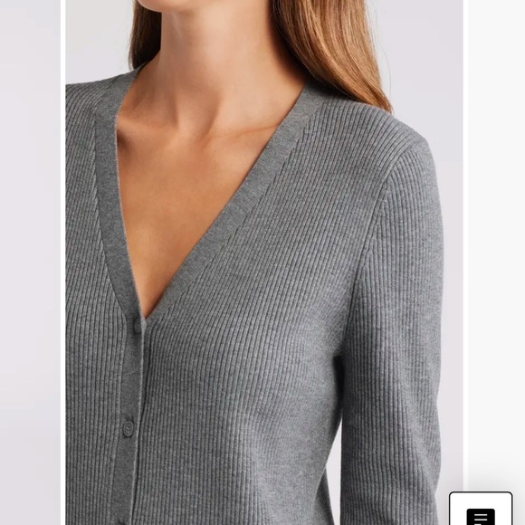 NWT Long Sleeve V Neck button up dress by Caslon Size Medium - Picture 3 of 5